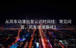 从风车动漫出发认识时间线：常见问答，风车动漫路线3