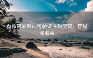 看微密圈时把可验证性想清楚：容易混淆点