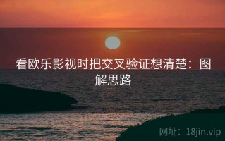 看欧乐影视时把交叉验证想清楚：图解思路
