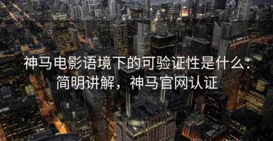 神马电影语境下的可验证性是什么：简明讲解，神马官网认证
