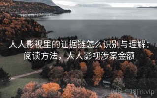 人人影视里的证据链怎么识别与理解：阅读方法，人人影视涉案金额