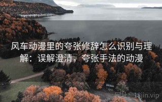 风车动漫里的夸张修辞怎么识别与理解：误解澄清，夸张手法的动漫