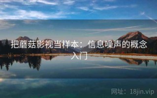 把蘑菇影视当样本：信息噪声的概念入门