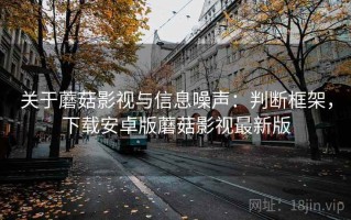 关于蘑菇影视与信息噪声：判断框架，下载安卓版蘑菇影视最新版