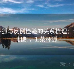 茶杯狐与反例检验的关系梳理：背后机制，1.茶杯狐