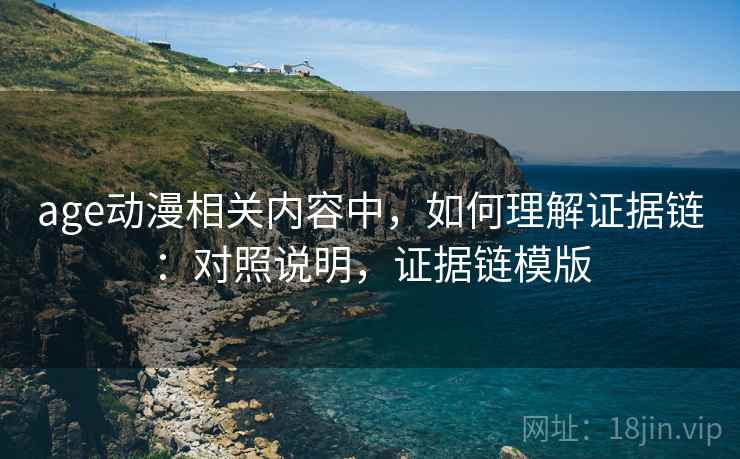 age动漫相关内容中，如何理解证据链：对照说明，证据链模版