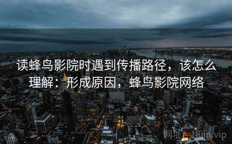 读蜂鸟影院时遇到传播路径，该怎么理解：形成原因，蜂鸟影院网络