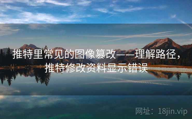 推特里常见的图像篡改——理解路径，推特修改资料显示错误